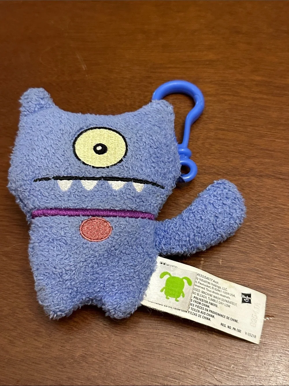 2019 Ugly Dolls Plush 5” Lime Green Ox and Purple Ugly Fog Monster Clip-On